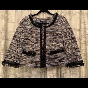 INC 3/4 Sleeve Cropped Blazer